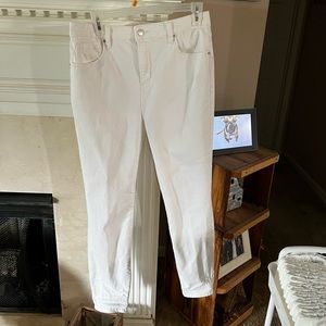 High Rise Zenana Stretch skinny jeans. Ivory in color. Size XL